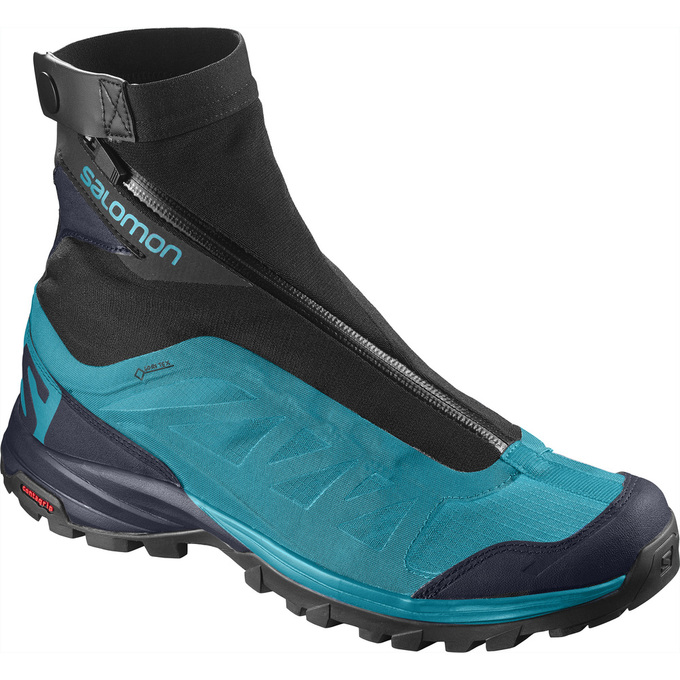 Zapatillas Trekking Salomon Mujer Negras / Azules - Salomon Argentina OUTPATH PRO GTX® W ,043921-JPZ